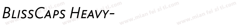 BlissCaps Heavy字体转换